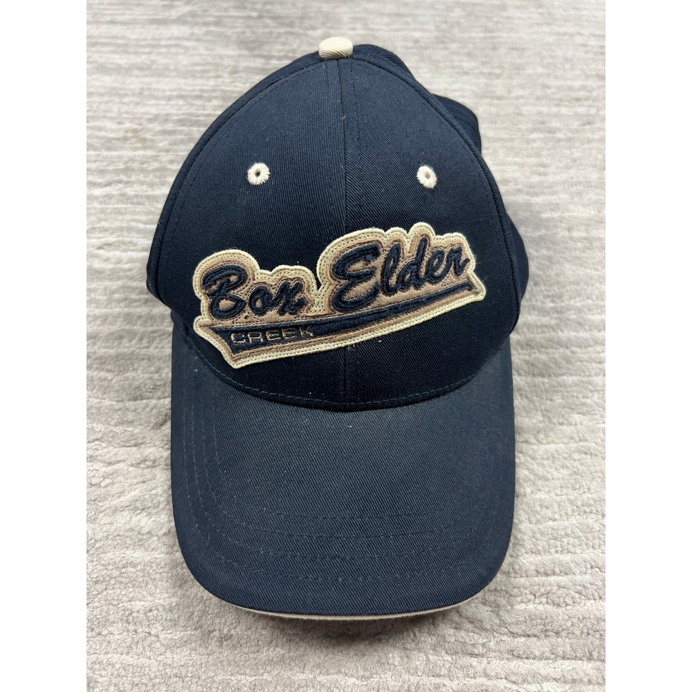American Dry Goods Baseball Cap Unisex OS Navy Box Elder Creek Embroidered Hat